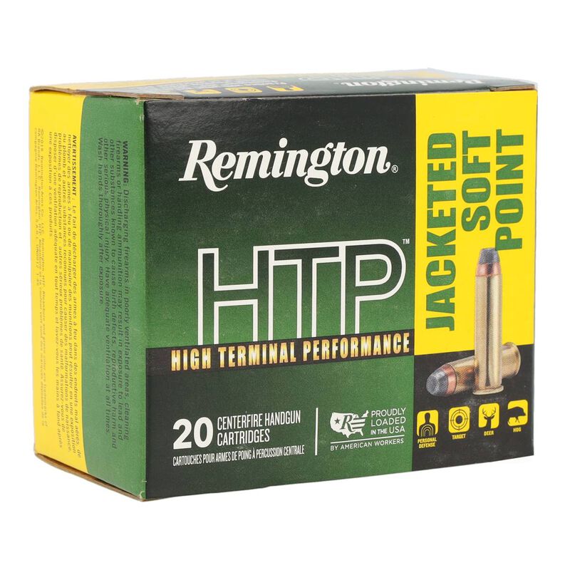 High Terminal Performance, 357 Magnum, 158 Grain, Jacketed Soft Point, 1235 fps
